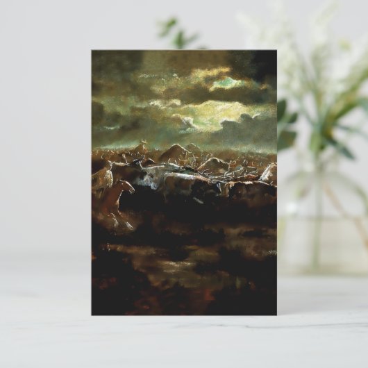 "De laatste standaard" Westerne kunst van Charles  Bedankkaart (Staand voorkant)