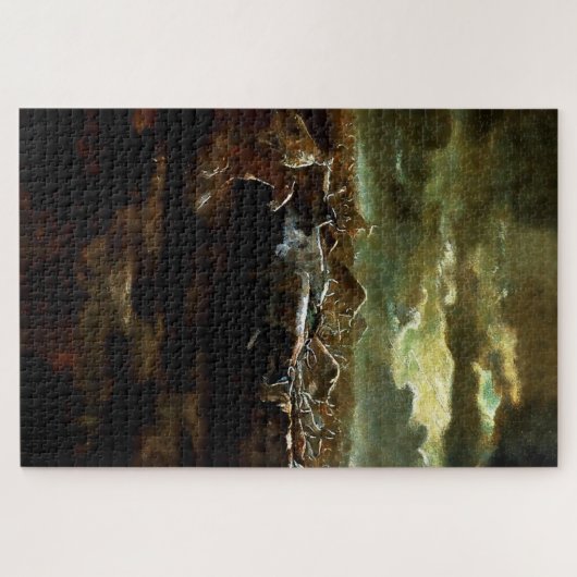 "De laatste standaard" Westerne kunst van Charles  Legpuzzel (Horizontaal)