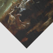 "De laatste standaard" Westerne kunst van Charles  Tissuepapier (Detail)