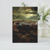 “De laatste stelling” Westerse kunst van Charles M Bedankkaart (Staand voorkant)