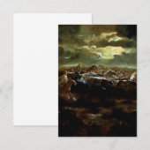 “De laatste stelling” Westerse kunst van Charles M Bedankkaart (Voorkant / Achterkant)