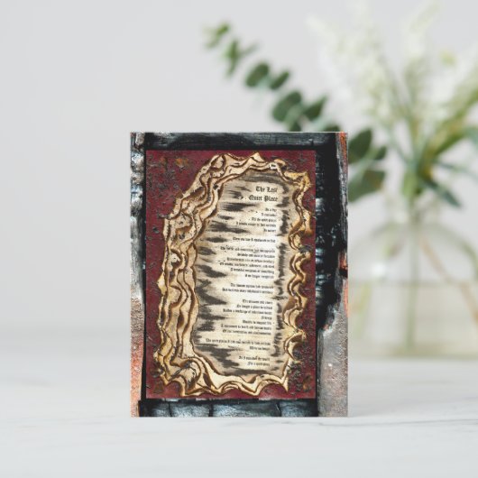 De laatste stille plaats briefkaart (Staand voorkant)