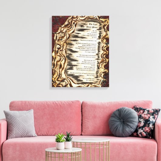 De laatste stille plaats canvas afdruk (Insitu (Woonkamer))