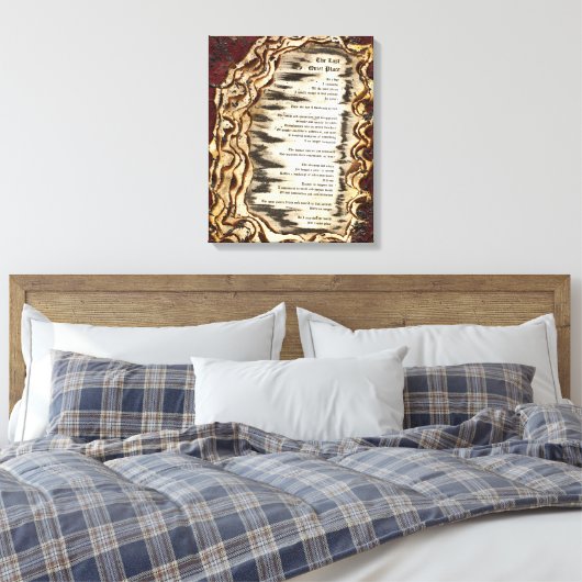 De laatste stille plaats canvas afdruk (Insitu (Slaapkamer))