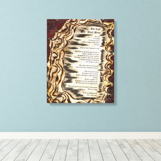 De laatste stille plaats canvas afdruk (Insitu (Houten vloer))