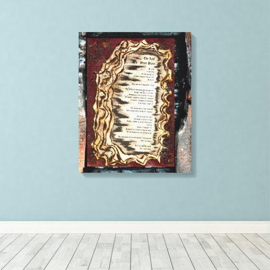 De laatste stille plaats canvas afdruk (Insitu (Houten vloer))