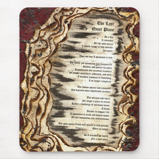 De laatste stille plaats muismat (Voorkant)