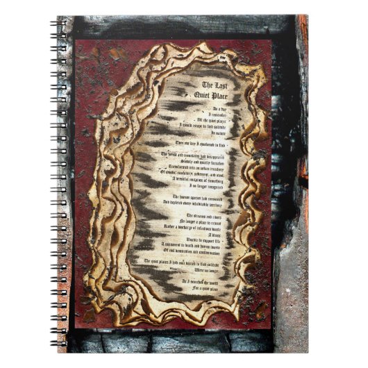 De laatste stille plaats notitieboek (Voorkant)