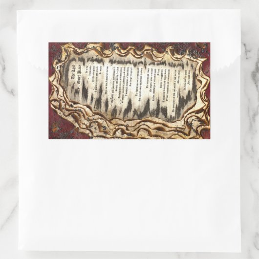 De laatste stille plaats rechthoekige sticker (Tas)