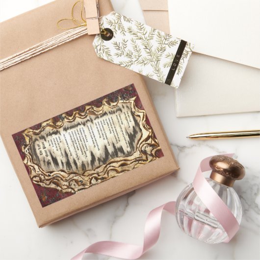 De laatste stille plaats rechthoekige sticker (Geschenken)