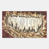 De laatste stille plaats rechthoekige sticker (Voorkant)