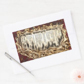 De laatste stille plaats rechthoekige sticker (Envelop)