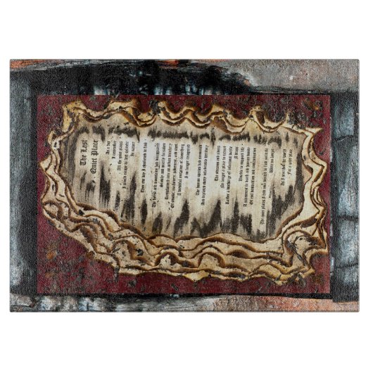 De laatste stille plaats snijplank (Voorkant)