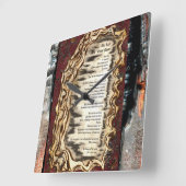 De laatste stille plaats vierkante klok (Hoek)