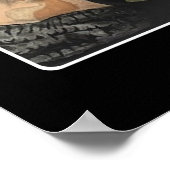 ‘De laatste strohalm’ op een schilderij Poster (Hoek)