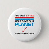De laatste stroming, klimaatverandering ronde button 5,7 cm (Voorkant)