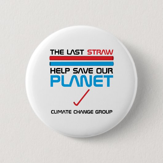 De laatste stroming, klimaatverandering ronde button 5,7 cm (Voorkant)