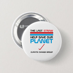 De laatste stroming, klimaatverandering ronde button 5,7 cm