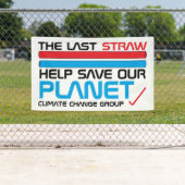 De laatste stroming, klimaatverandering spandoek (Insitu)