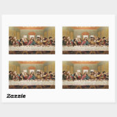 De laatste super kunst rechthoekige sticker (Vel)