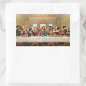 De laatste super kunst rechthoekige sticker (Tas)