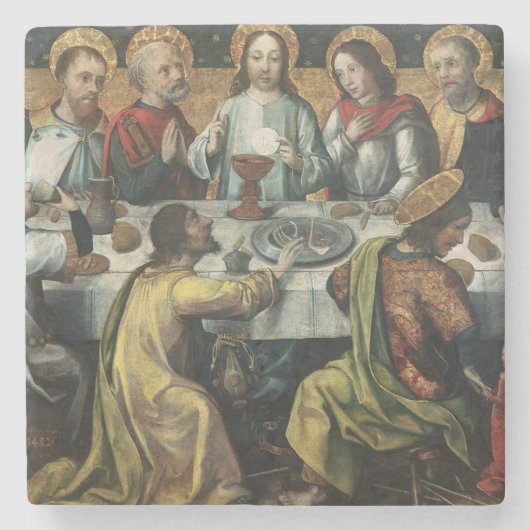 De laatste Supper, 1482 Stenen Onderzetter (Voorkant)
