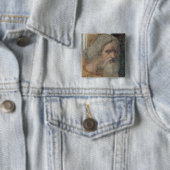 De laatste Supper, 1495-1997 Vierkante Button 5,1 Cm (In situ)