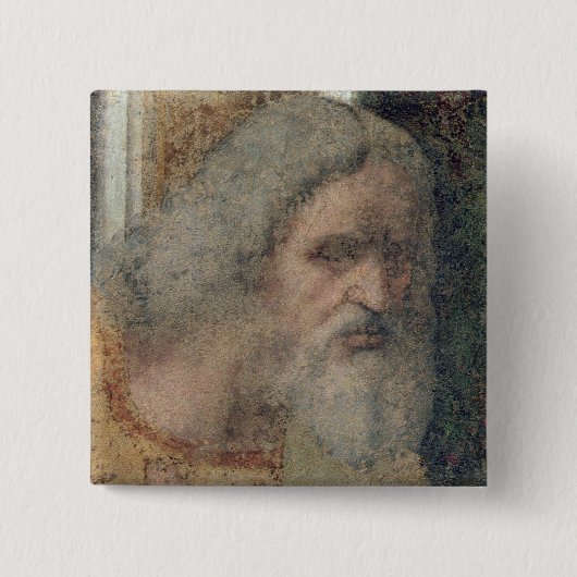De laatste Supper, 1495-1997 Vierkante Button 5,1 Cm (Voorkant)