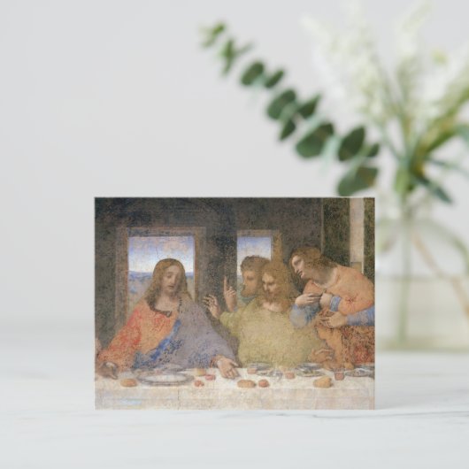 De laatste Supper, 1495-97 Briefkaart (Staand voorkant)