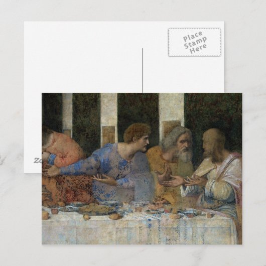 De laatste Supper, 1495-97 Briefkaart (Voorkant / Achterkant)