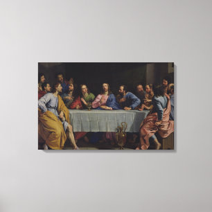 De laatste Supper, 1648 Canvas Afdruk