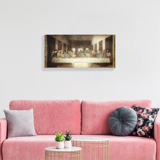 De laatste Supper Canvas druk (Insitu (Woonkamer))