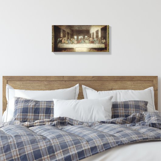 De laatste Supper Canvas druk Afdruk (Insitu (Slaapkamer))