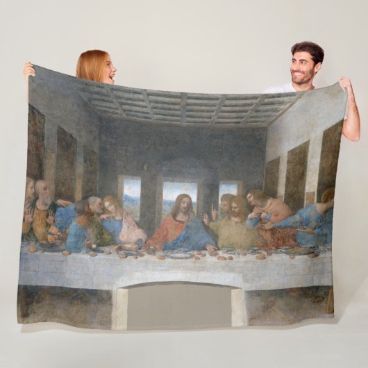 De laatste Supper, Leonardo da Vinci Fleece Deken (In situ)