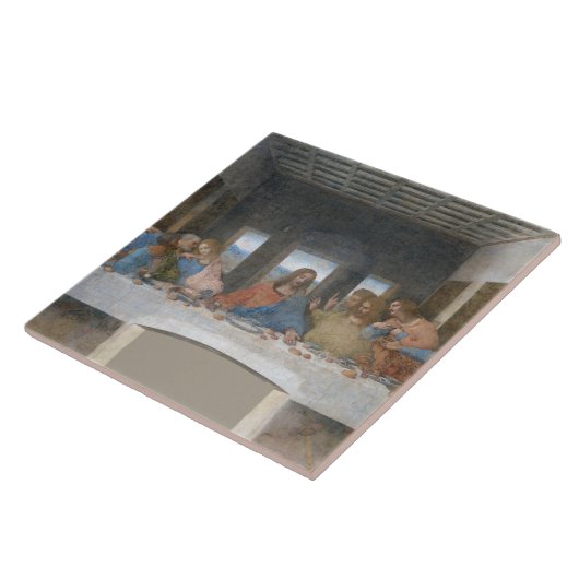 De laatste Supper, Leonardo da Vinci Tegeltje (Zijkant)