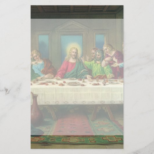 De laatste Supper oorspronkelijk door Leonardo da  Briefpapier (Voorkant)
