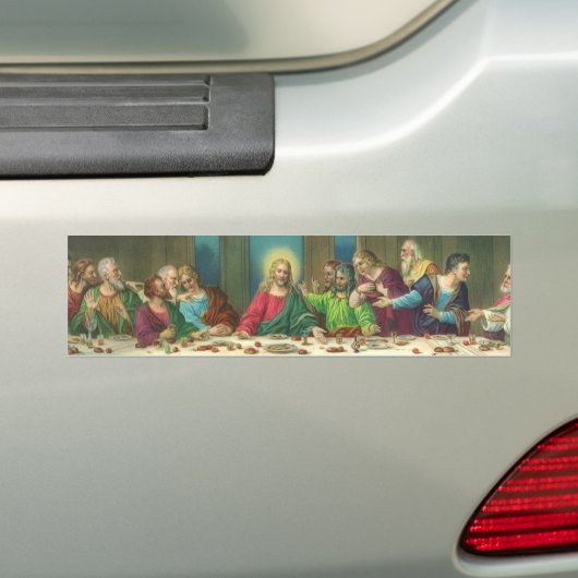 De laatste Supper oorspronkelijk door Leonardo da Bumpersticker (Op auto)