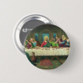 De laatste Supper oorspronkelijk door Leonardo da  Ronde Button 5,7 Cm (Voorkant /achterkant)