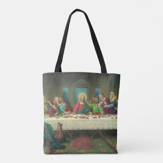 De laatste Supper oorspronkelijk door Leonardo da  Tote Bag (Achterkant)