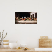 De laatste Supper (teruggezet) Poster (Keuken)