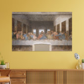De laatste Supper/Última Cena van Leonardo da Vinc Canvas Afdruk (Insitu (Woonkamer))