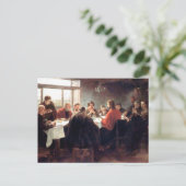 De laatste Supper van Fritz Von Uhde 1886 Briefkaart (Staand voorkant)