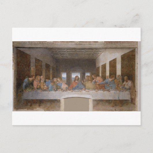 De laatste Supper van Leonardo Da Vinci Briefkaart (Voorkant)