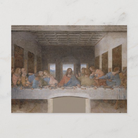 De laatste Supper van Leonardo da Vinci Briefkaart (Voorkant)