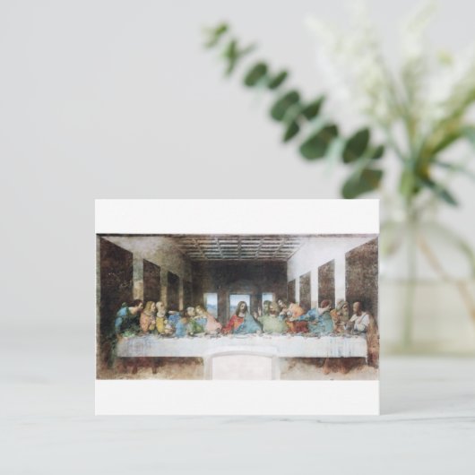 De laatste Supper van Leonardo Da Vinci Briefkaart (Staand voorkant)
