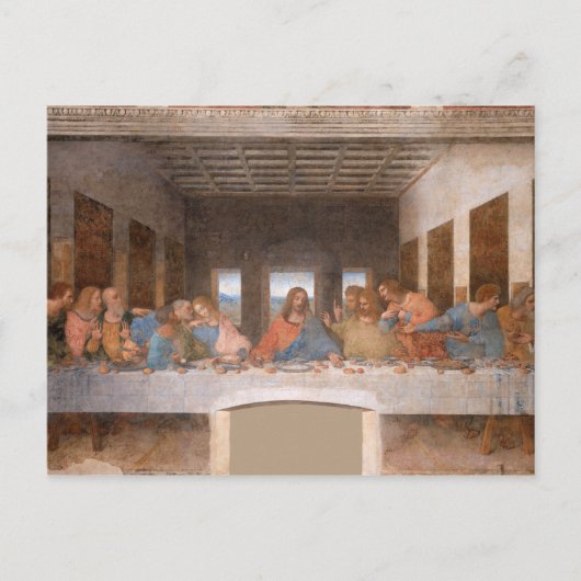 De laatste Supper van Leonardo Da Vinci Briefkaart (Voorkant)
