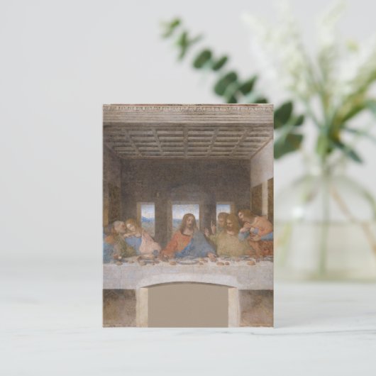 De laatste Supper van Leonardo Da Vinci Briefkaart (Staand voorkant)