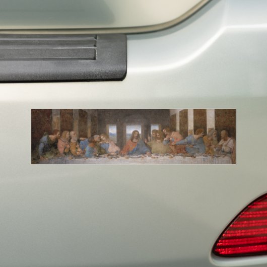 De laatste Supper van Leonardo Da Vinci Bumpersticker (Op auto)