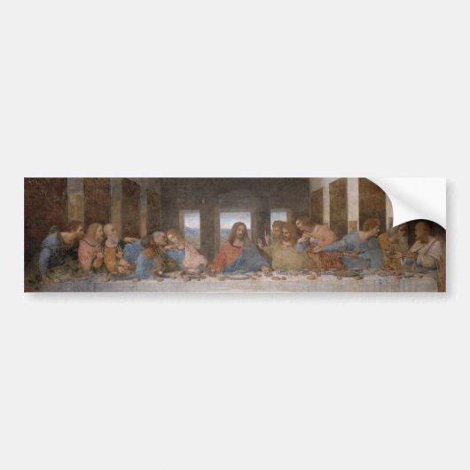 De laatste Supper van Leonardo Da Vinci Bumpersticker (Voorkant)