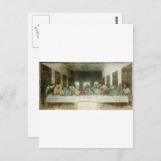 De laatste Supper van Leonardo Da Vinci c. 1495-14 Briefkaart (Voorkant / Achterkant)